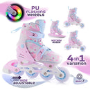 FunActiv ADAPT LED GIRL 4in1 nastavljivi otroški rolerji