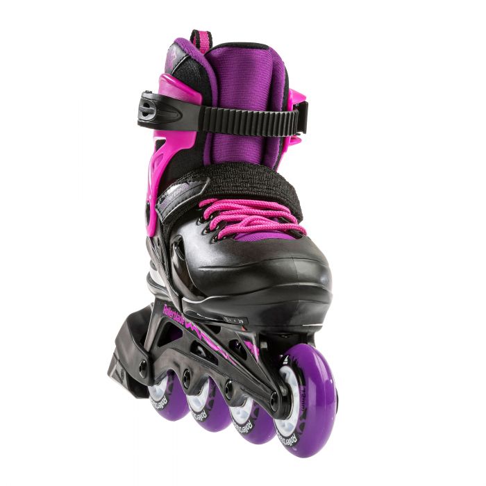 Rollerblade Fury G otroški nastavljivi rolerji (črno / roza)