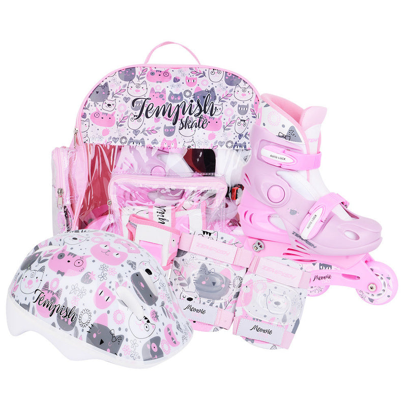 Tempish inline kids skating set with protectors Kitty Skate set | Sport Station.