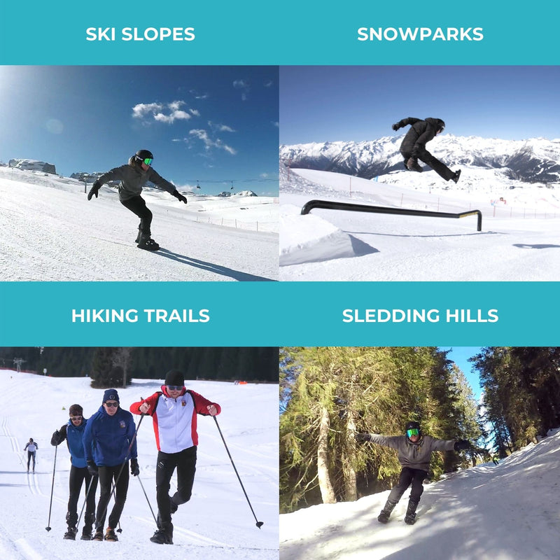 Snowfeet II Mini Ski Skates Black | Sport Station.